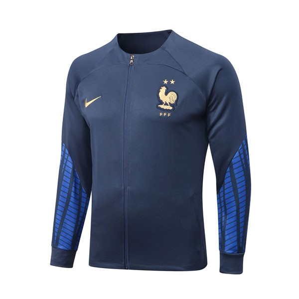 Sweatjacken Frankreich 2022 2023 Blau